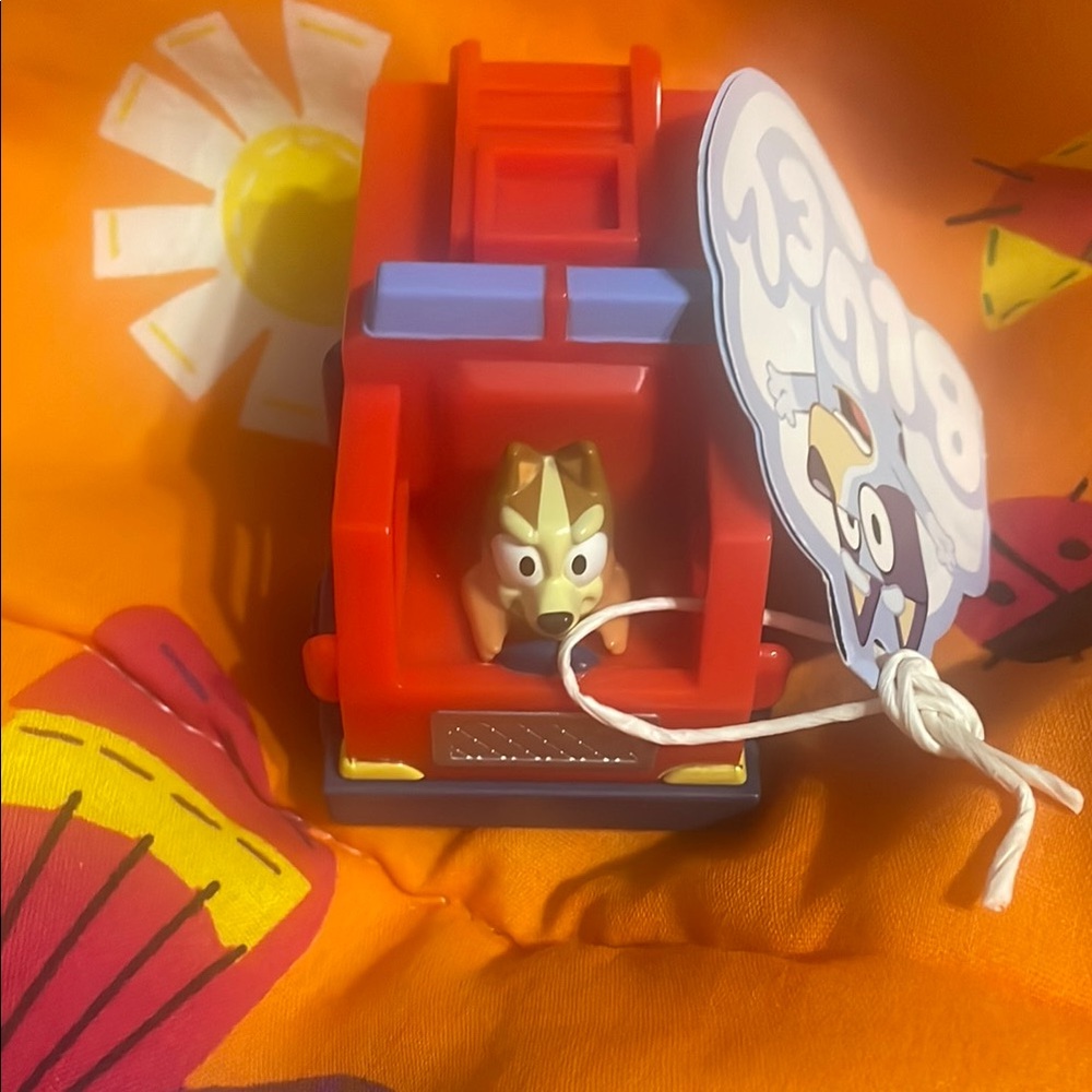 Fire Truck Toy with Dog Figure